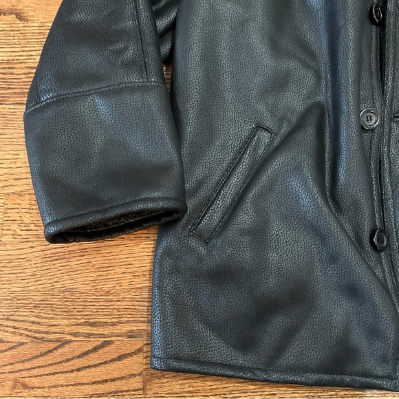 Ribadi Genuine Leather Jacket With Fur Men Size Large - Picture 5 of 6